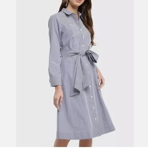 J.Crew Maribou Stripe Shirt Dress (0) | NWOT